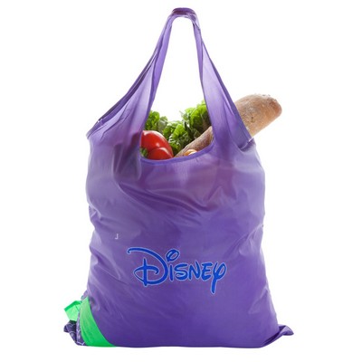 Custom Printed Polyester Tote Bag with Drawstring Pouch (13.5" x 15" with 6" Handle)