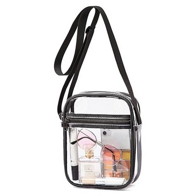 ClearView Transparent PVC Crossbody Bag