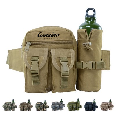Military Fanny Pack with Water Bottle Hoder