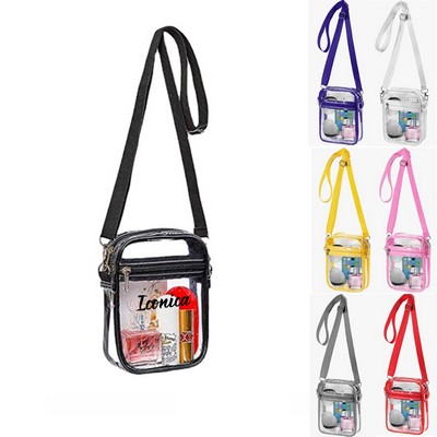 Clear Crossbody Bag with Adjustable Shoulder Strap