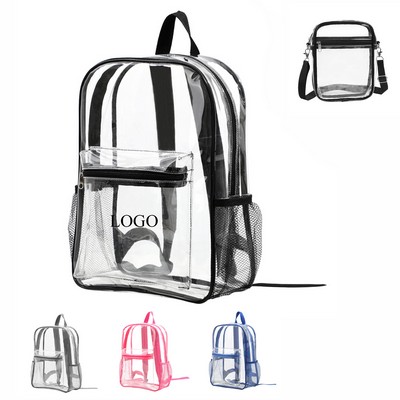 Clear Transparent PVC Crossbody Stadium Bag