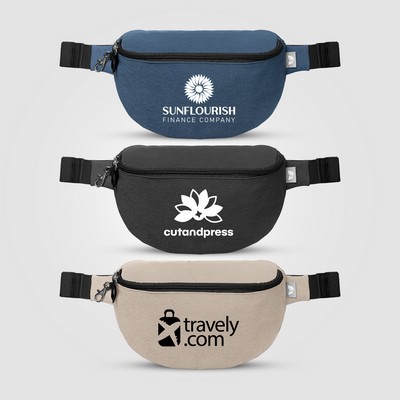 Helsinki rPET Anti-Theft Hook-Zip Waist Bag – 2L