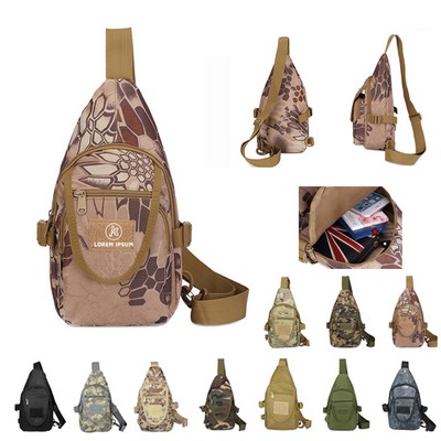 Tactical Sling Shoulder Backpack Chest Bag