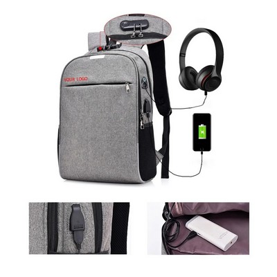 Tech Backpack with USB Port