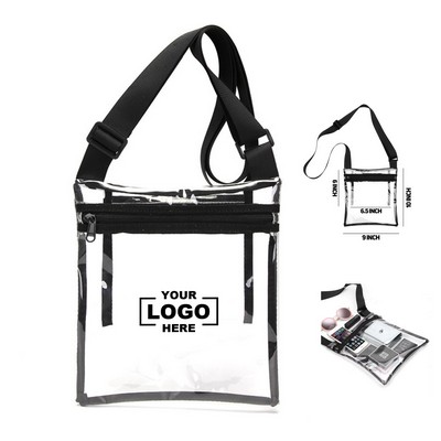 Clear Approved Crossbody Bag (9.843" x 9.055")