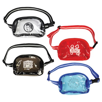 Soft TPU Crossbody Clear Stadium Sling Fanny Waist Pack
