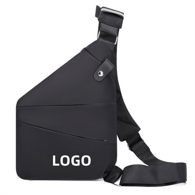 Custom Unisex Water Resistant Oxford Fabric Crossbody Sling Chest Bag