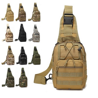 Tactical Shoulder Sling Bag Small Outdoor Chest Pack Backpack