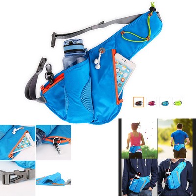 Sports Belt Bag w/Water Bottle Holder