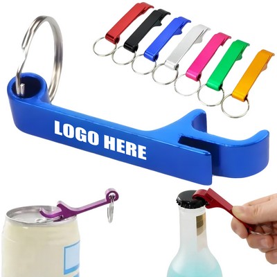 Aluminum Alloy Portable Bottle & Can Opener Keychain