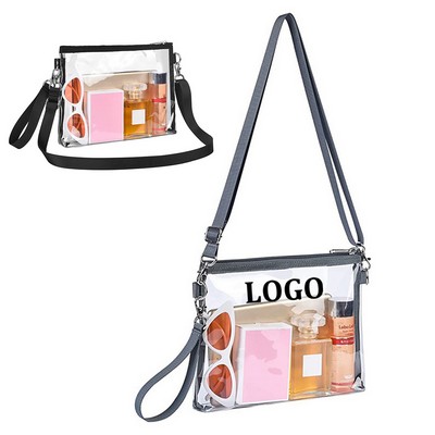 Stadium Approved PVC Clear Crossbody Bag